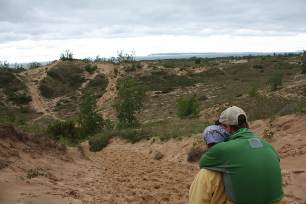 Jacob and Abbie in the dunes